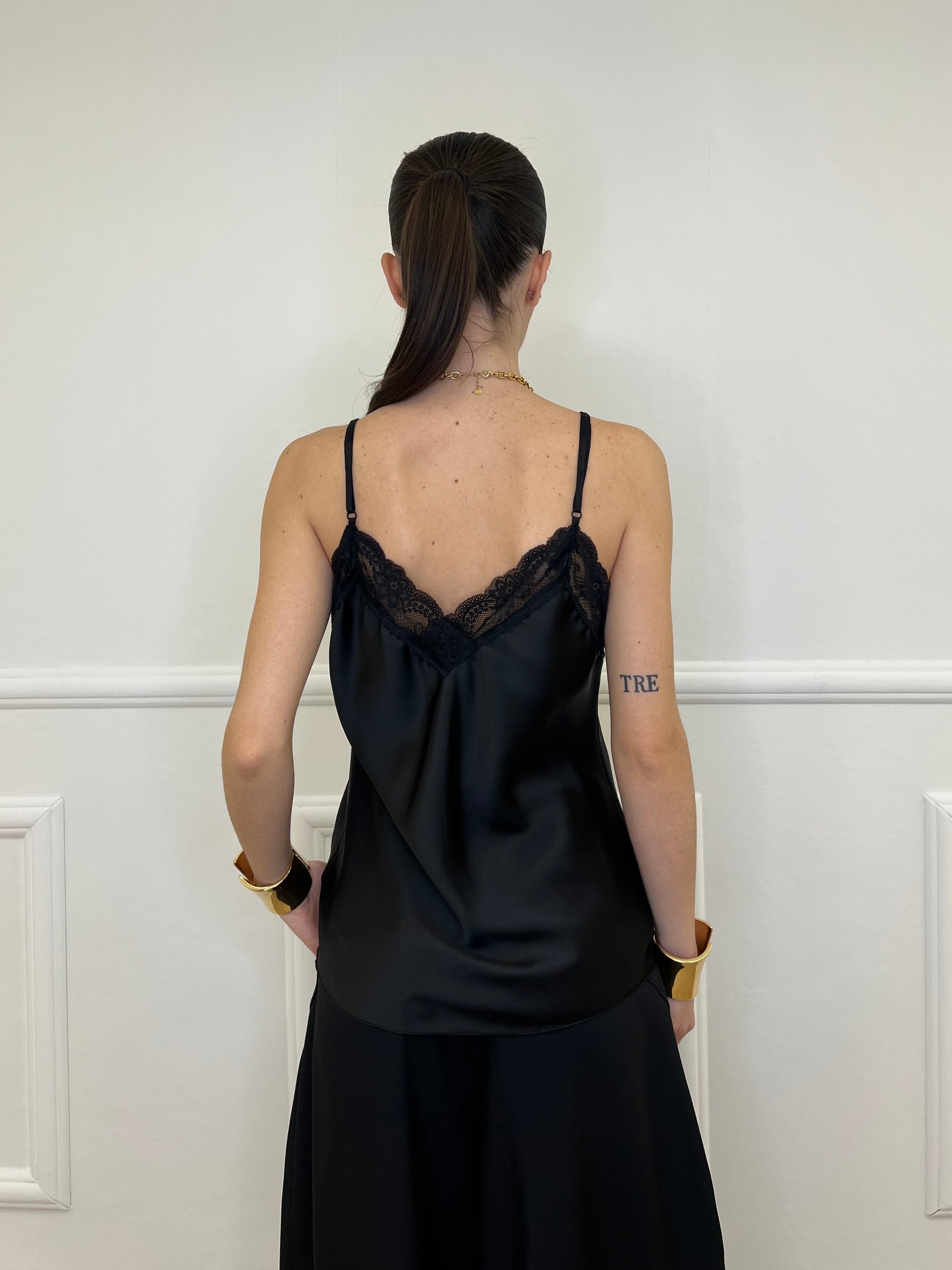 Top Satin Pizzo 1542