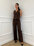 Completo Gilet 231280 Marrone