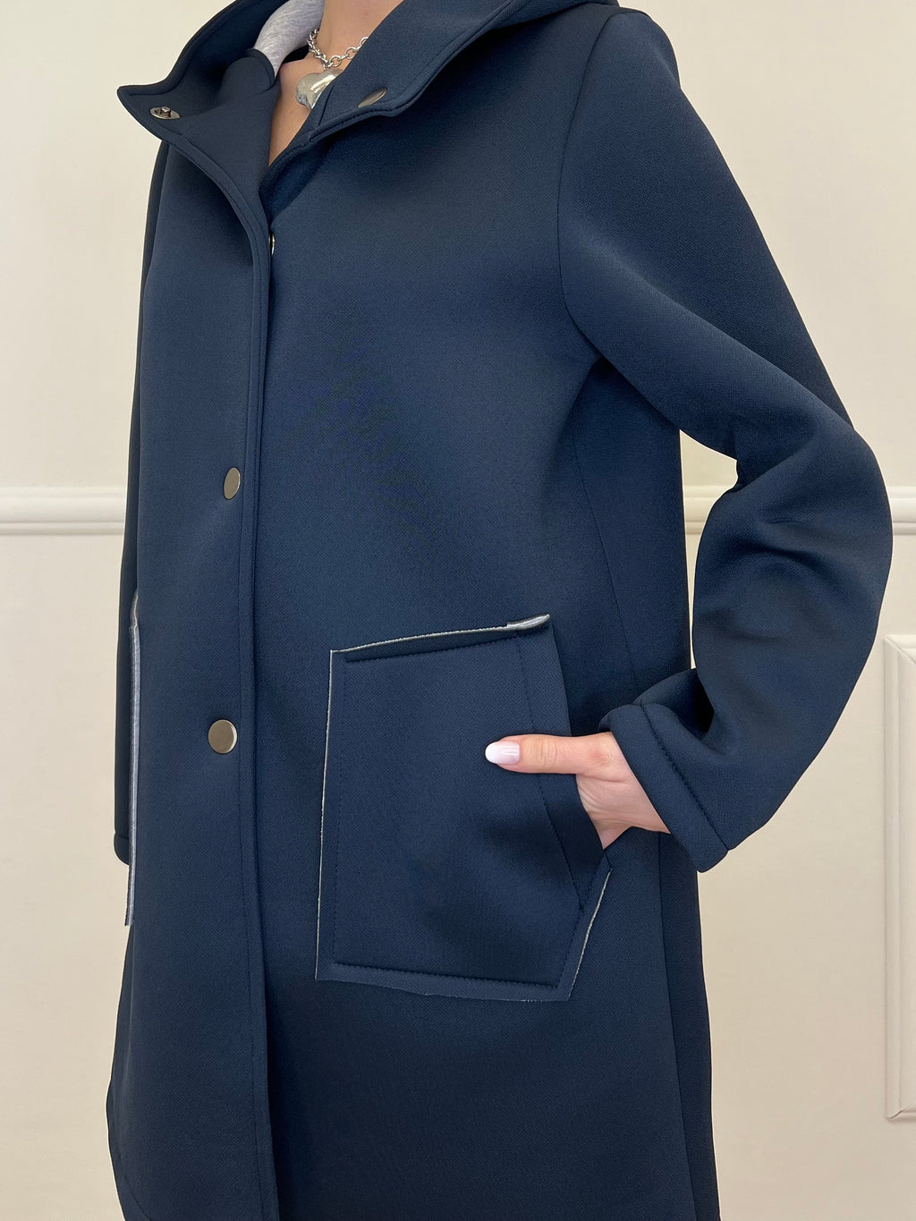 Cappotto Neoprene 1578 Blu