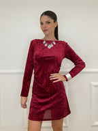 Abito Velour 2704 Bordeaux