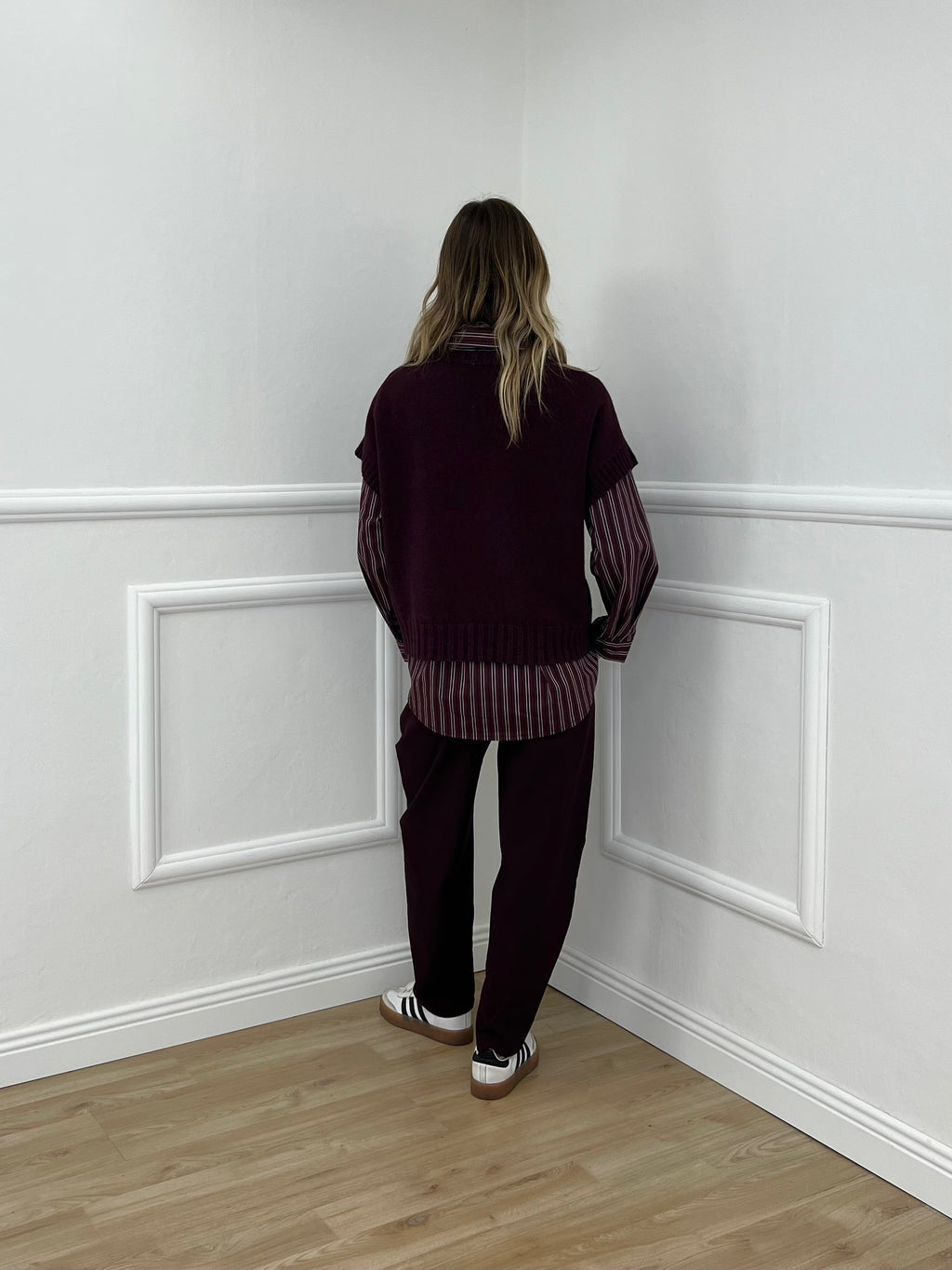 Maglia Scatoletta Maniche Corte B918 Burgundy