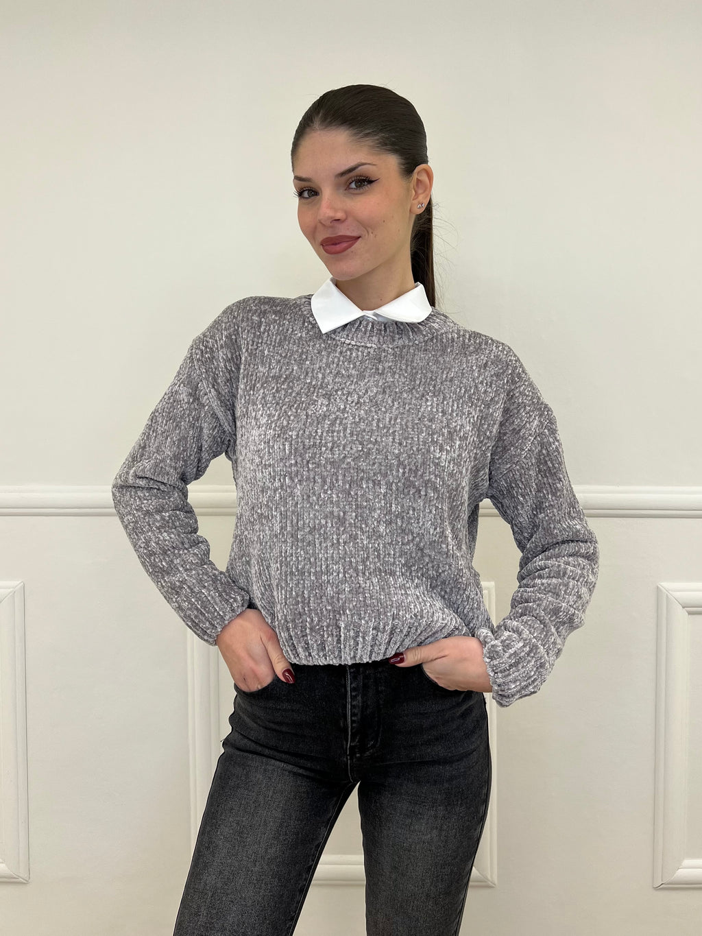 Maglia Ciniglia 2813 Grigio