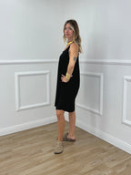 Vestito Cotone Cut Out A0894 Nero