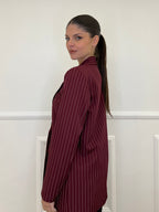 Giacca Gessata 3270 Burgundy