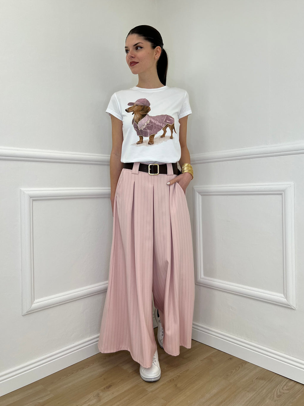 Pantagonna Gessato 2568 Rosa