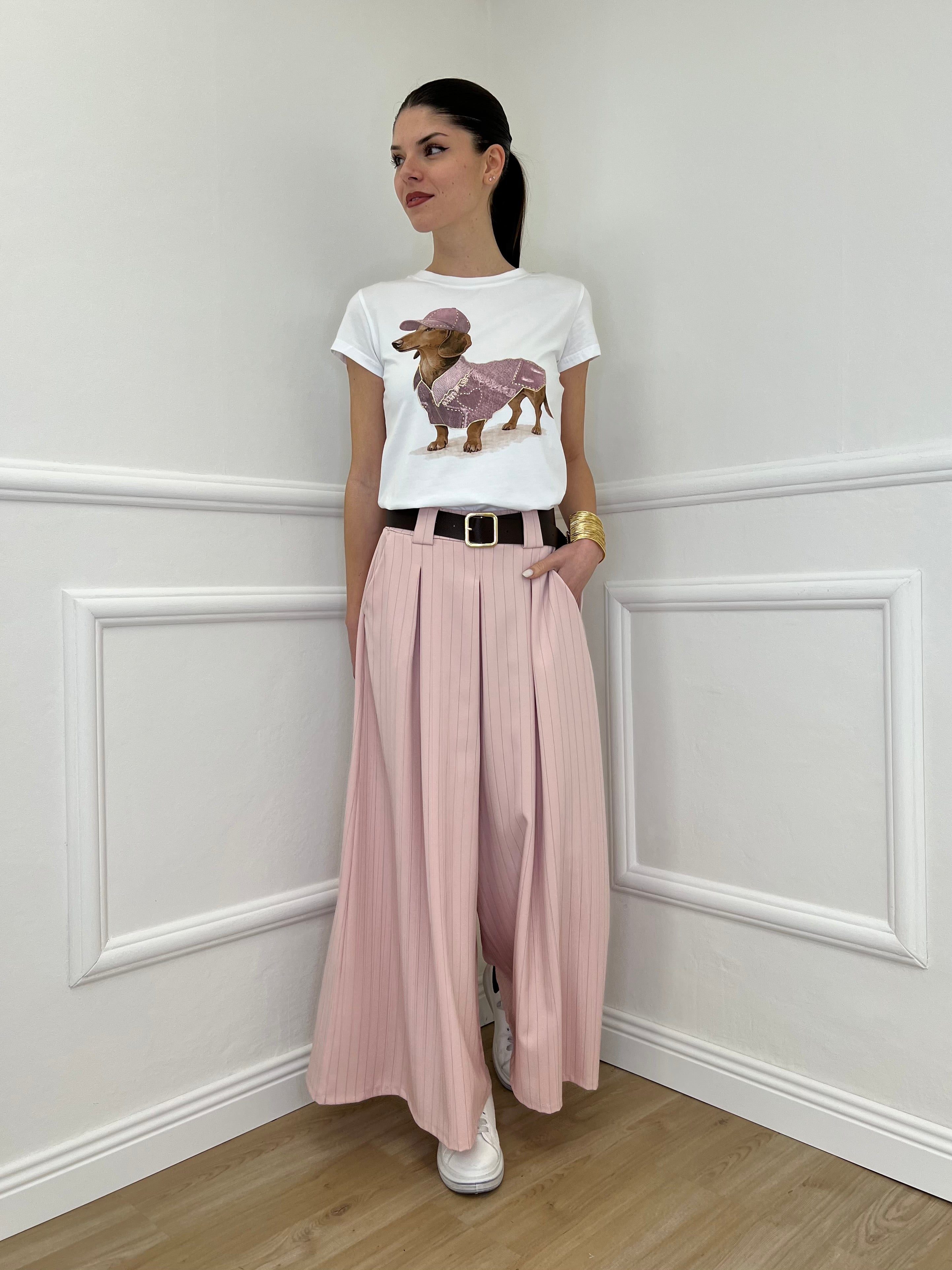 Pantagonna Gessato 2568 Rosa