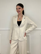 Giacca Corta in Gabardine 1878 Beige