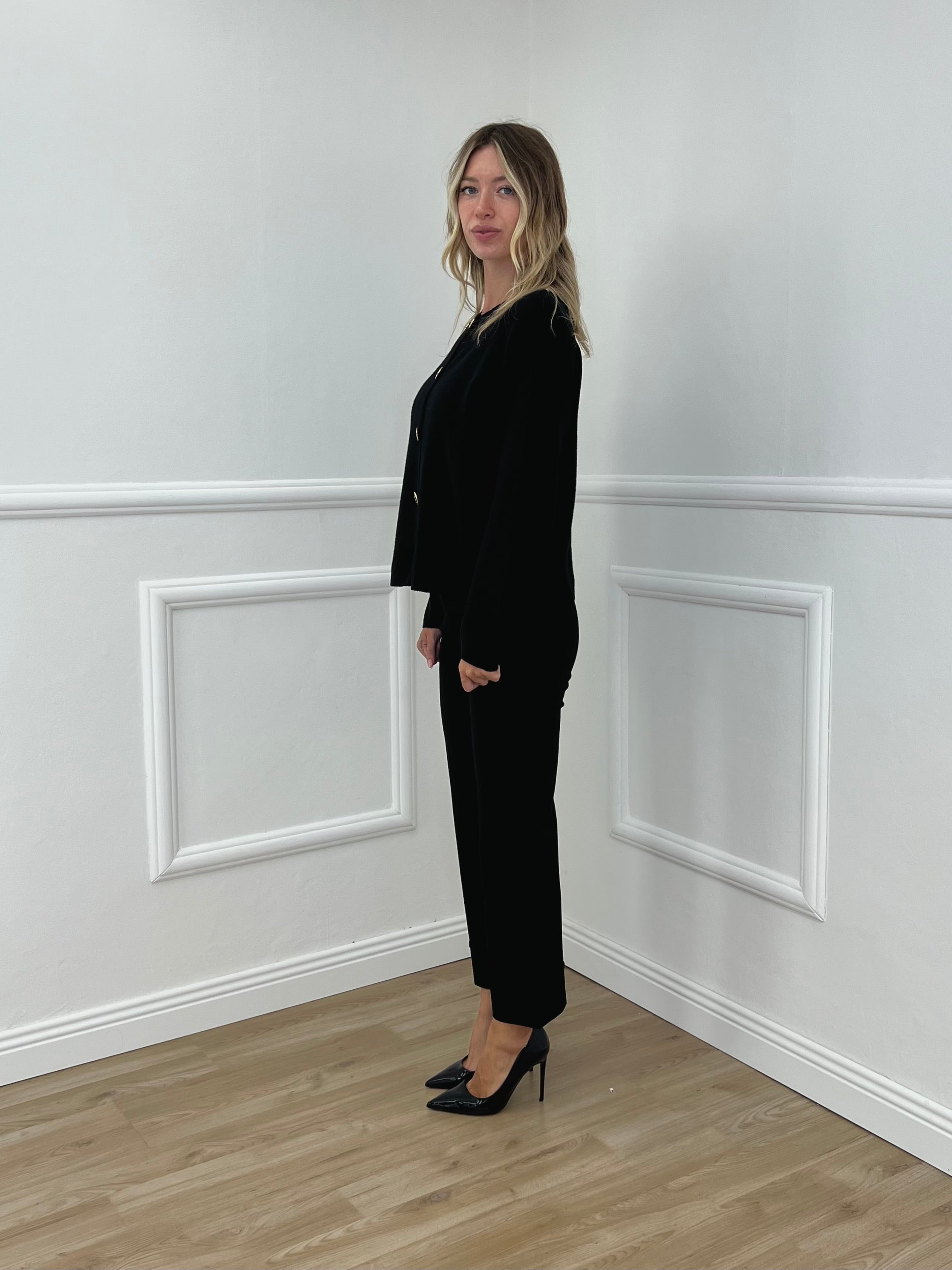 Pantalone No Waist Risvolto 51165 Nero