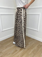 Pantalone Palazzo Animalier Bande 7809