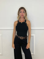 Top Inserti Metallici E8073 Nero