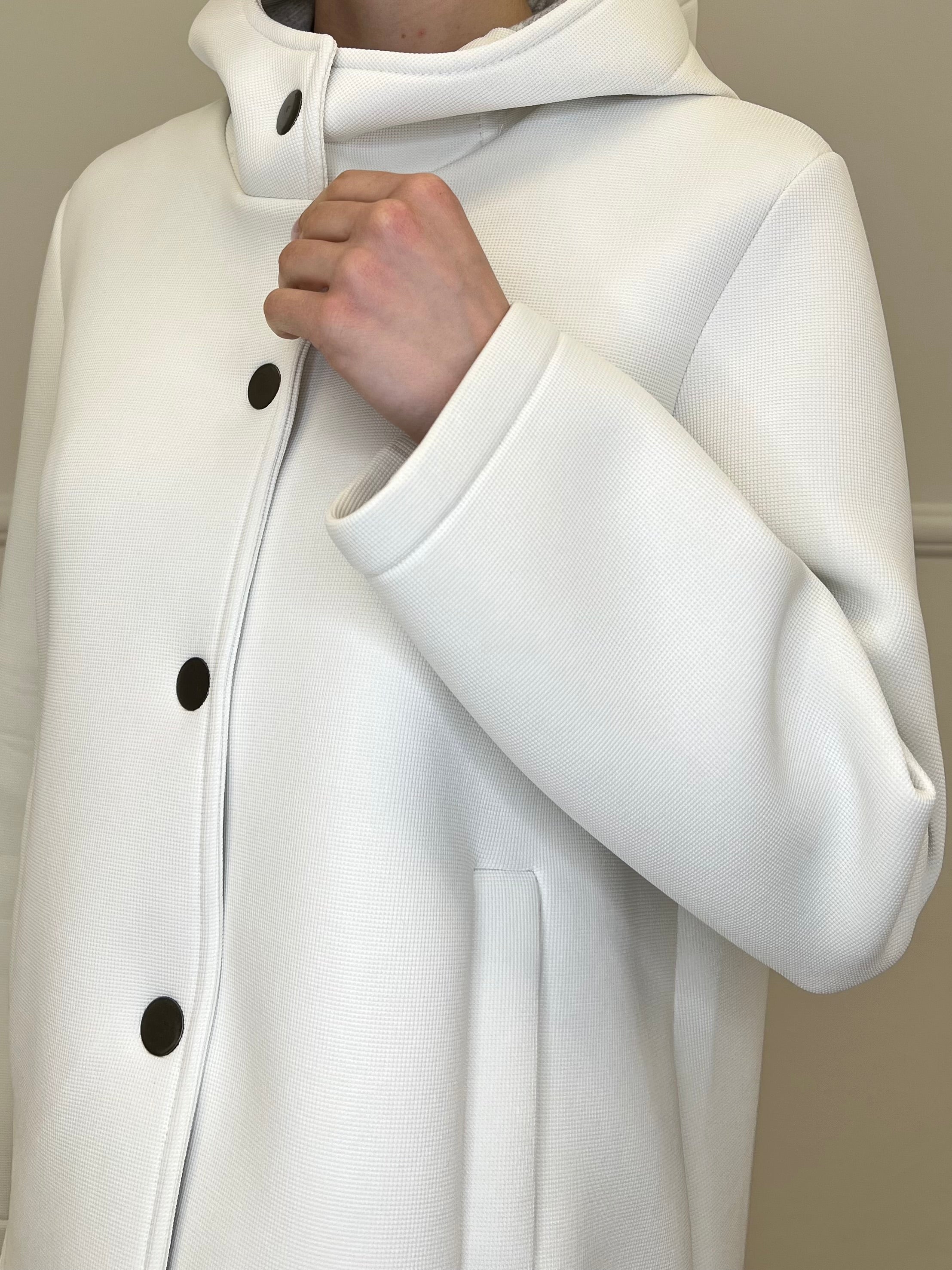 Giacca Neoprene Nido D'ape 26289 Panna