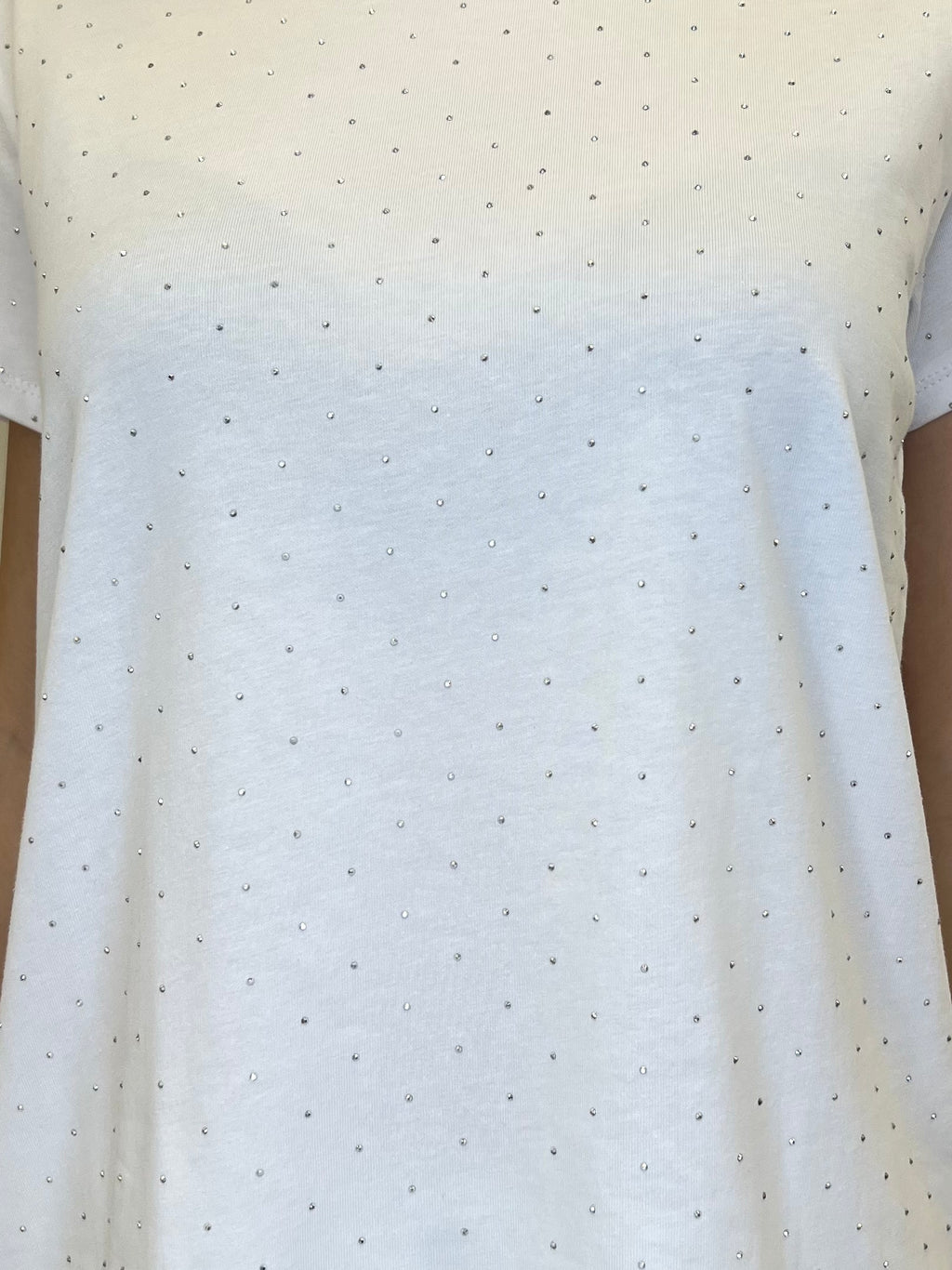 T-shirt Strass 8142 Bianco