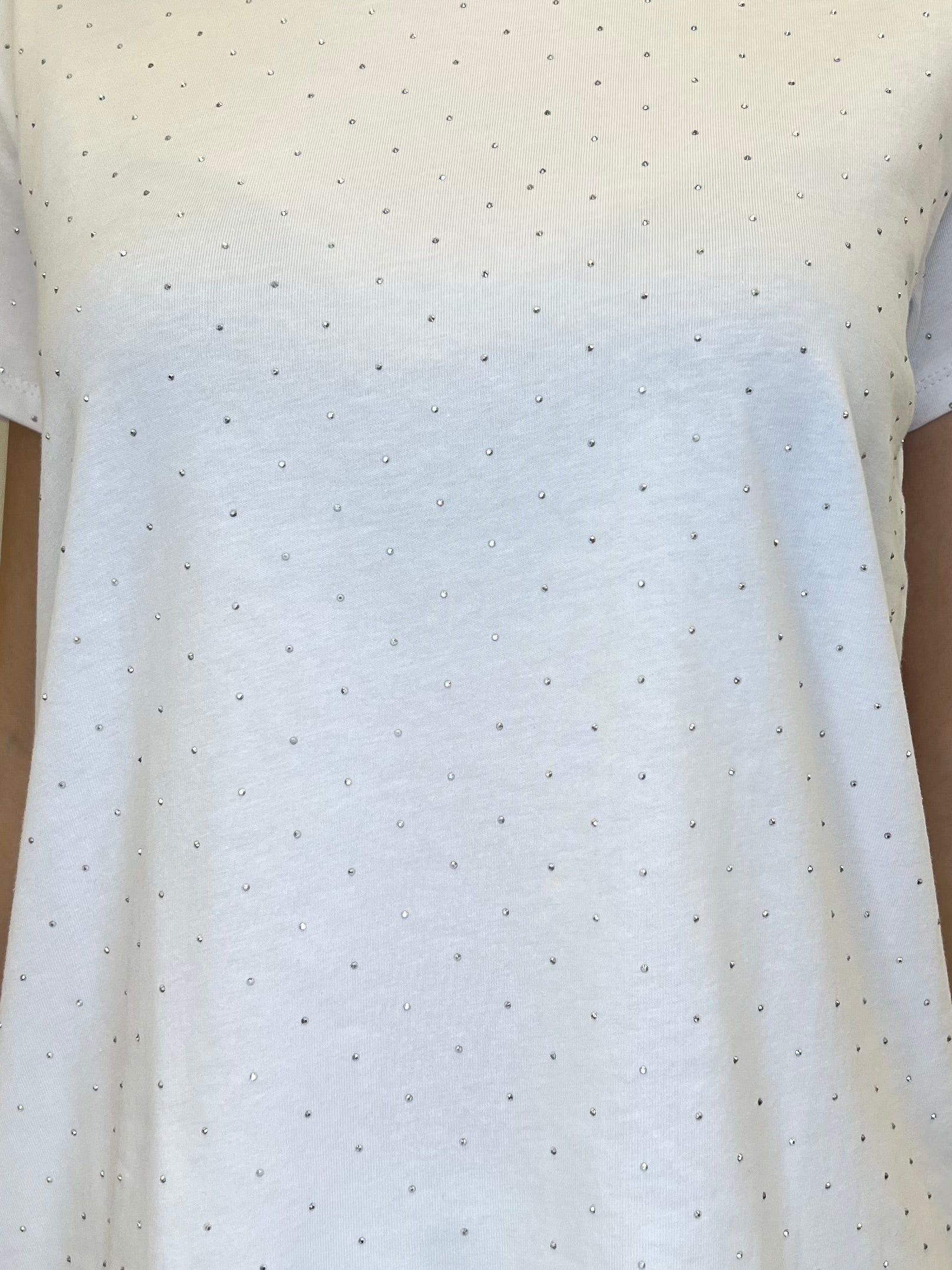 T-shirt Strass 8142 Bianco