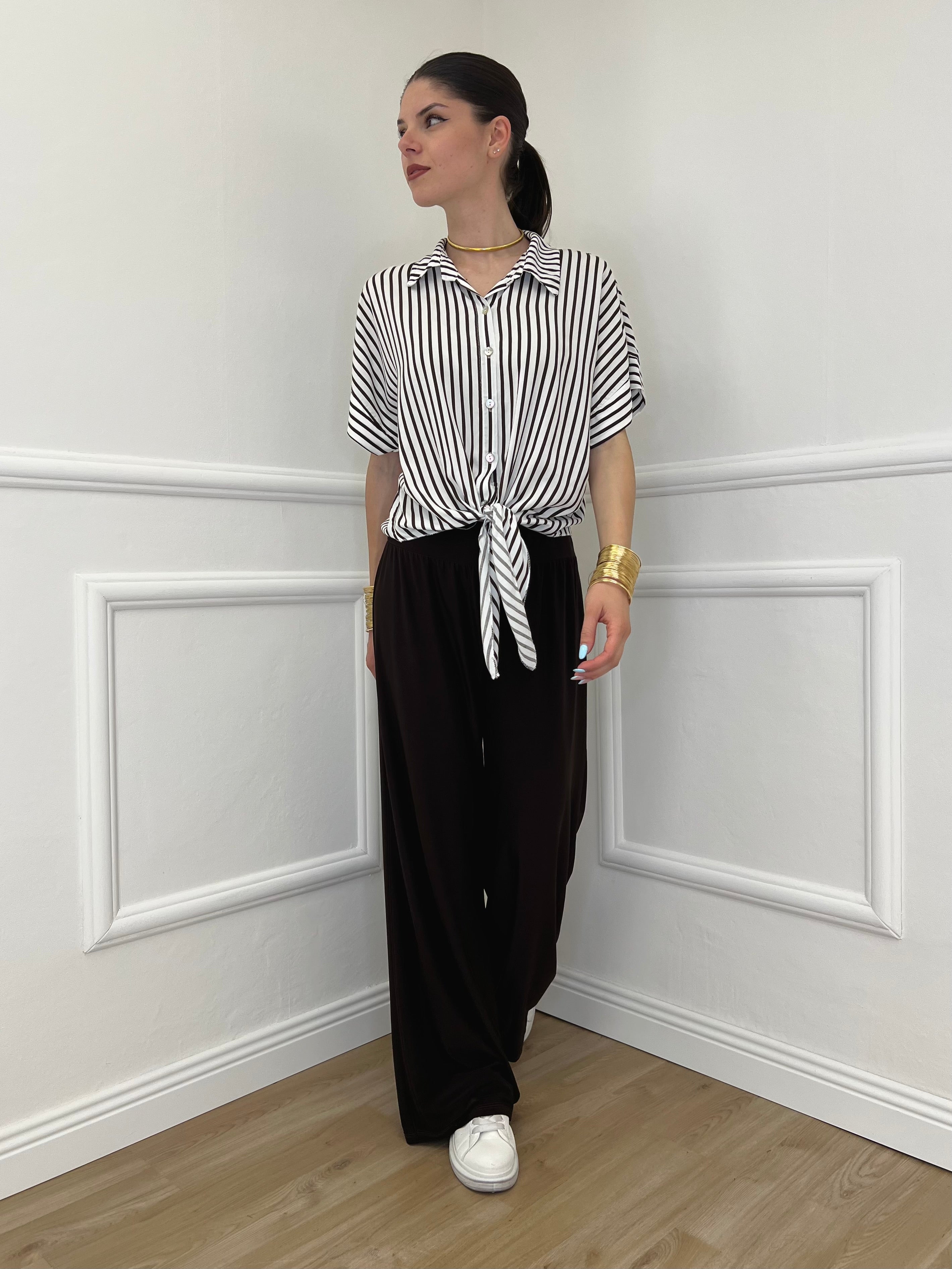 Pantalone Fluido 9078 Moro
