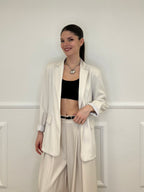 Blazer Con Fodera Gessata 216401 Beige