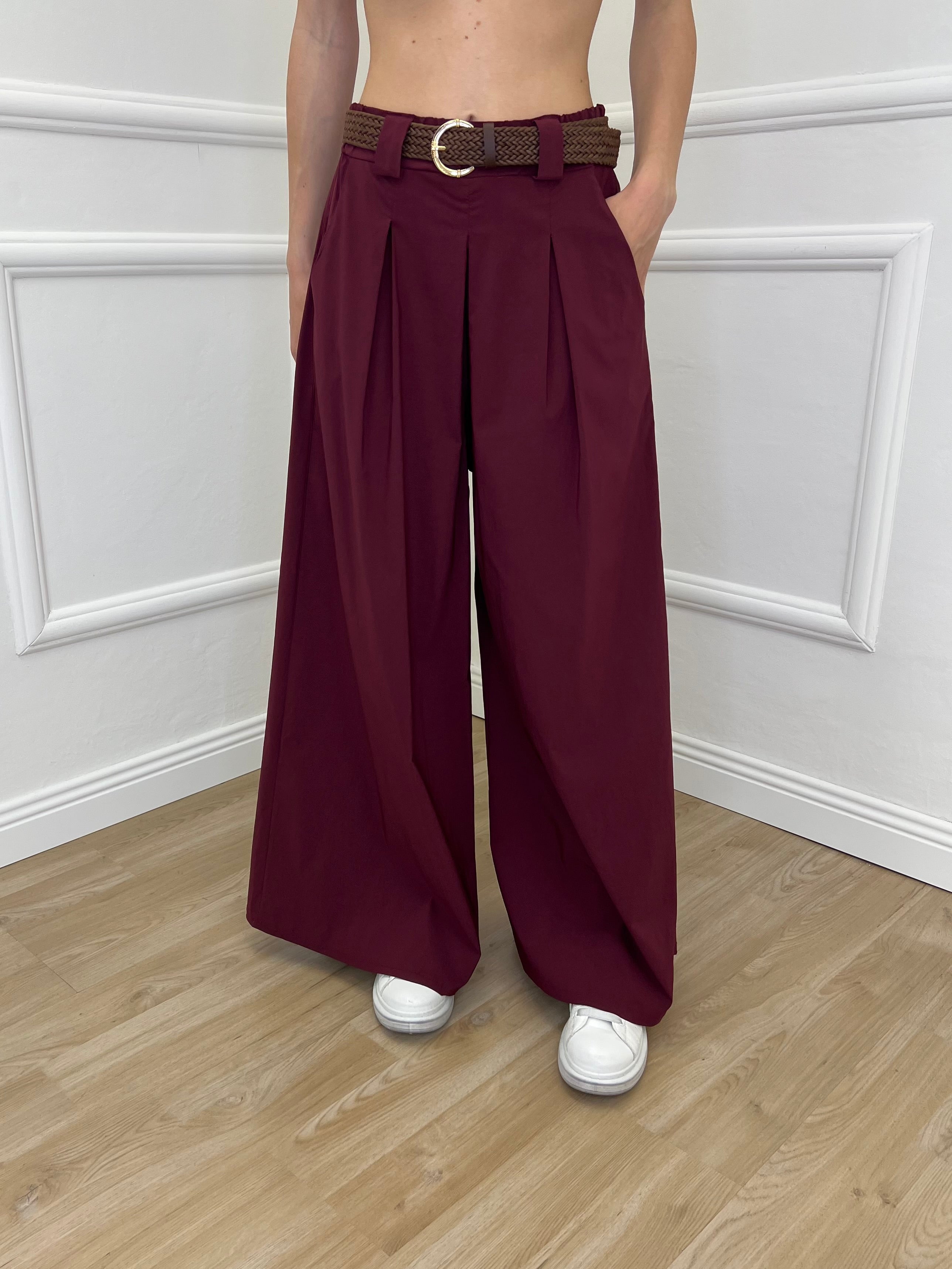 Panta Gonna Bengalina 51087 Burgundy