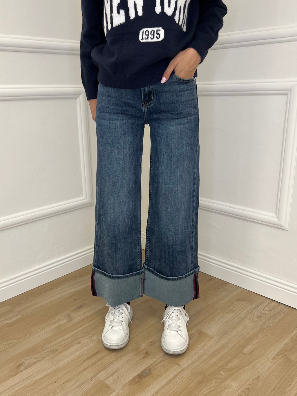 Jeans Risvolto Y367 - Bazar Abbigliamento