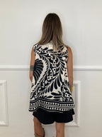 Camicia Trapezio Fantasia 4565 Nero
