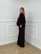 Giacca Diagonale Punto Milano 2661 Burgundy