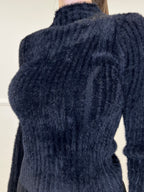 Maglia Fluffy Lupetto 8881 Nero