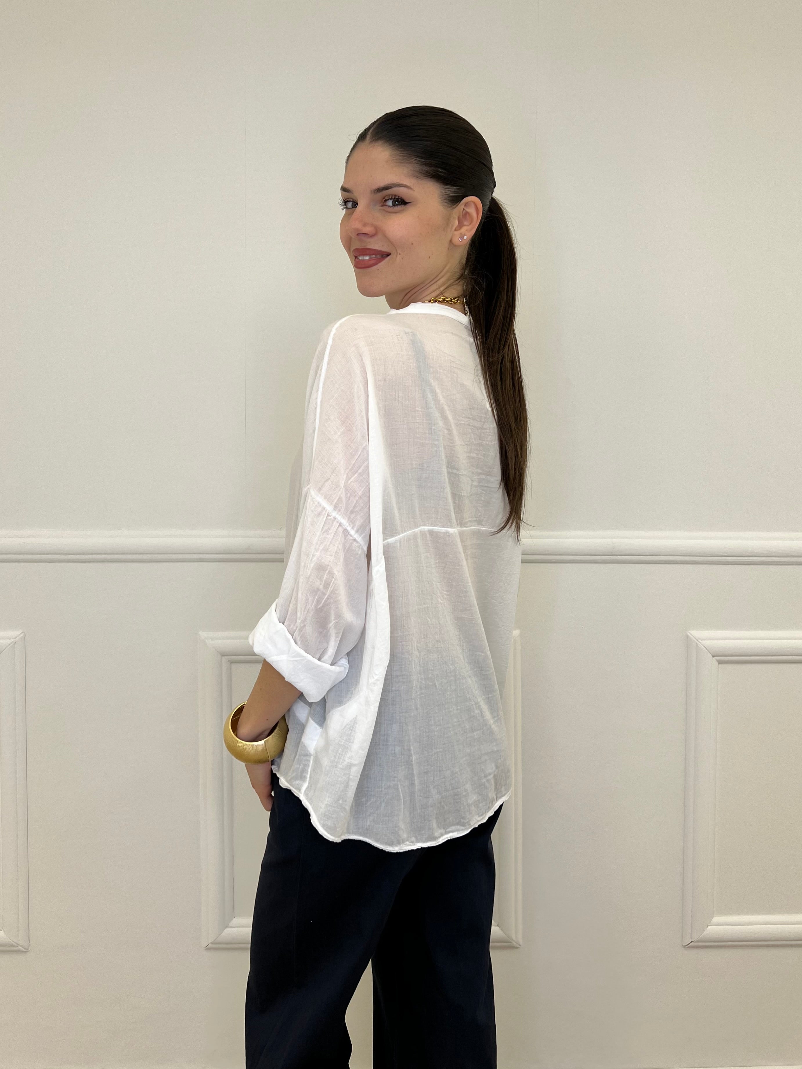 Camicia Over Coreana 3020 Bianco