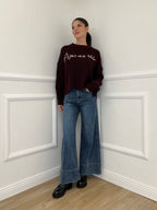 Jeans Wide Leg Orlo P281-1