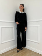 Jeans Palazzo T1001-1 Nero