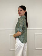Camicia Tencel Pois 26031 Verde