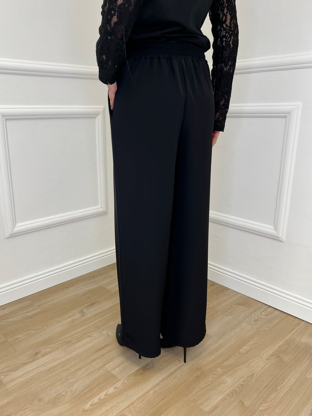 Pantalone Fluido 22059 Nero