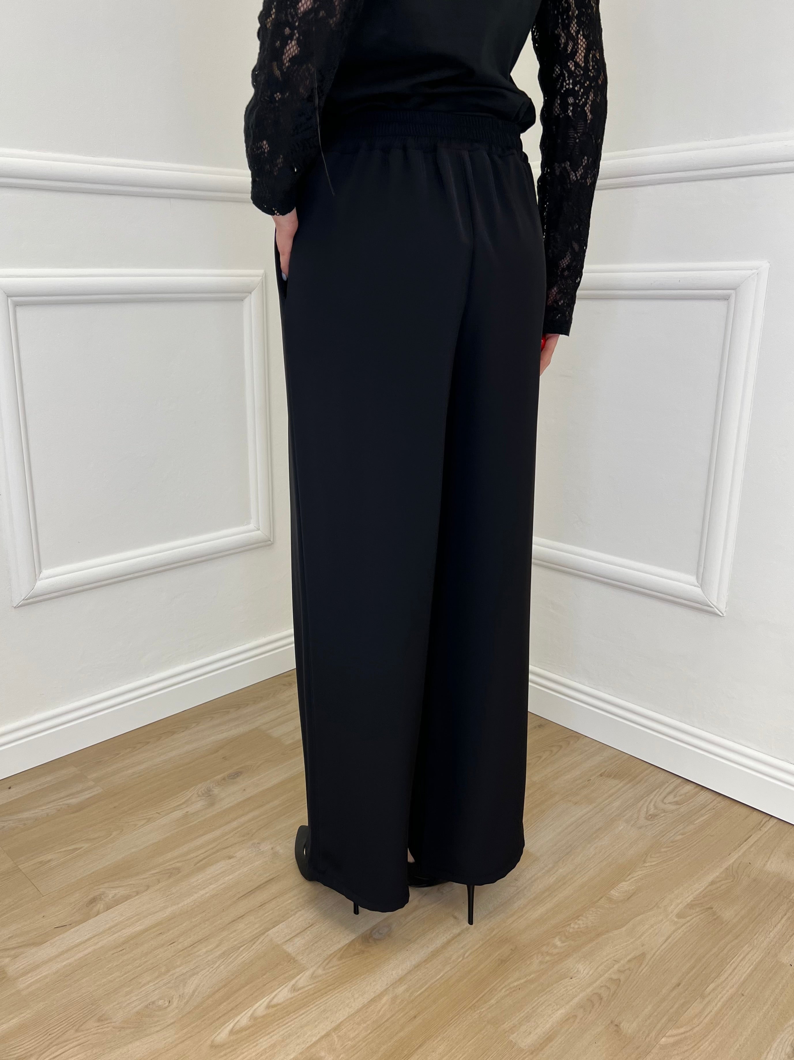 Pantalone Fluido 22059 Nero