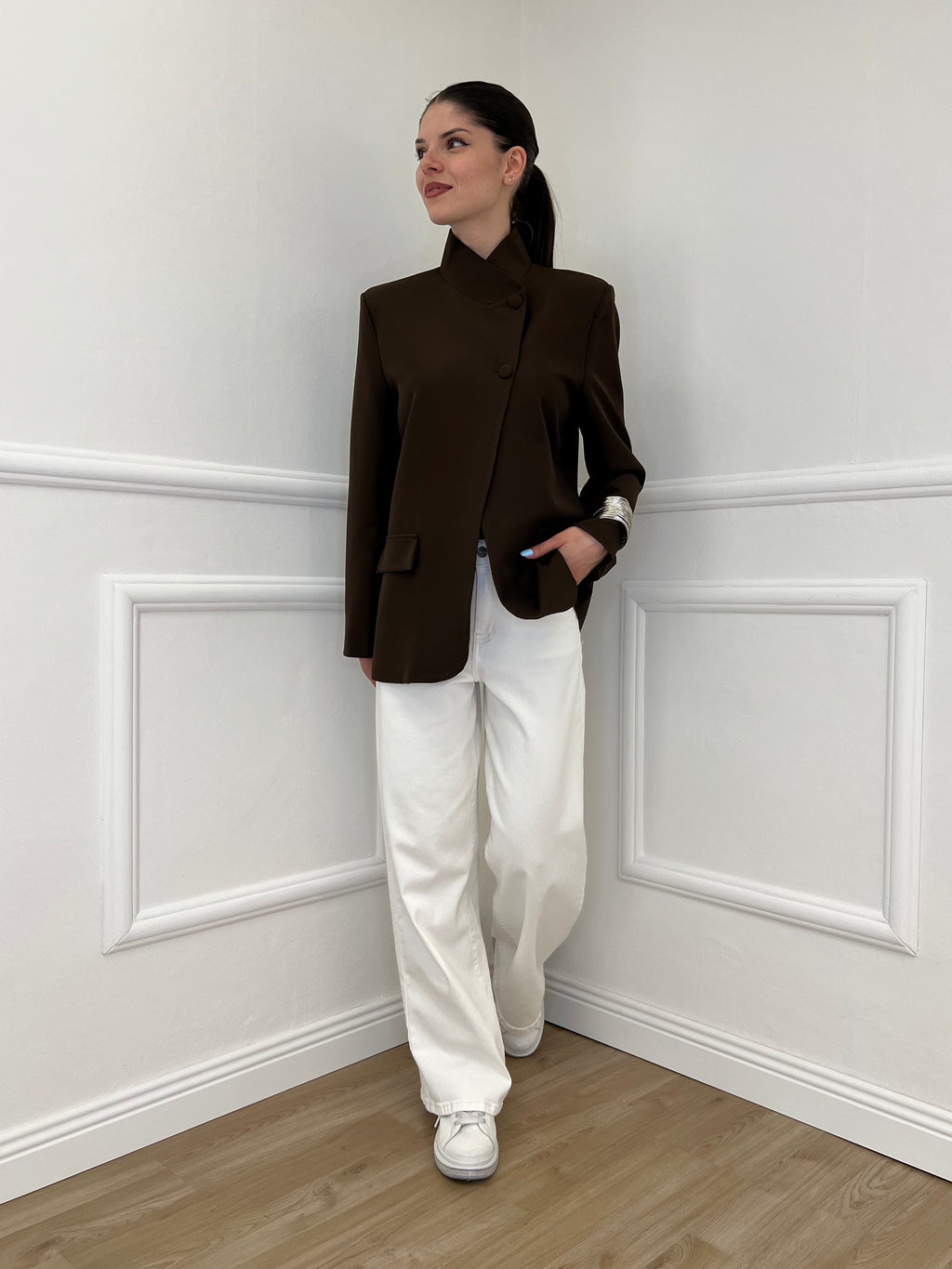 Jeans Palazzo T1001A Panna