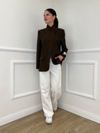 Jeans Palazzo T1001A Panna