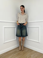 Camicia Over In Lino 1789 Beige