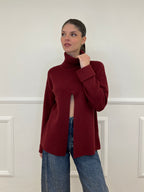 Maglia Spacco 10834 Bordeaux