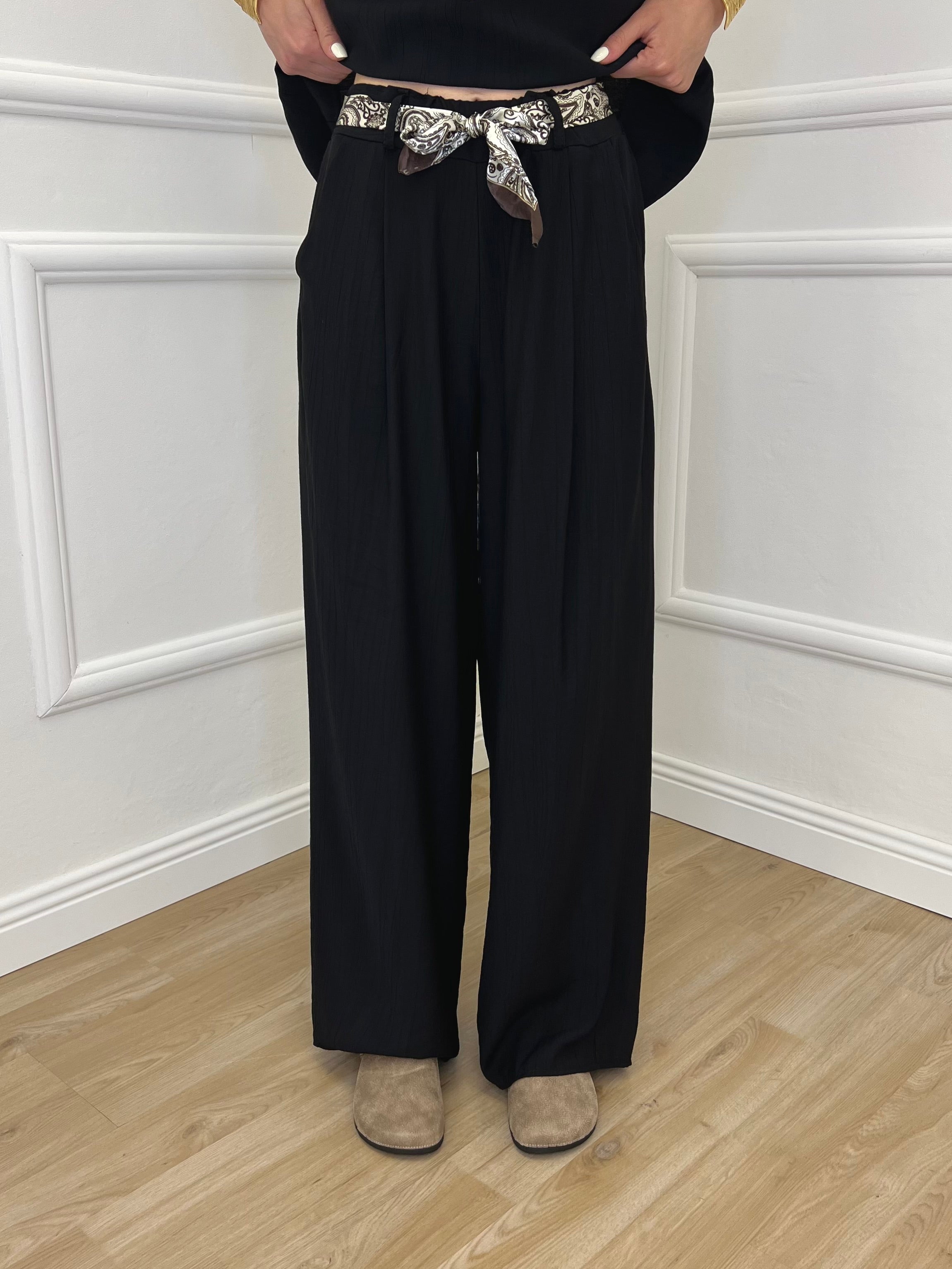Pantalone Strop Fusciacca 26218 Nero