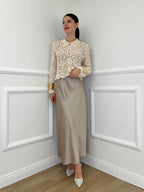 Gonna Satin 2236 Sabbia