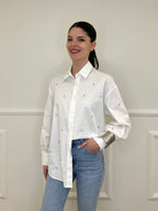 Camicia Over Cristalli 2511 Bianco