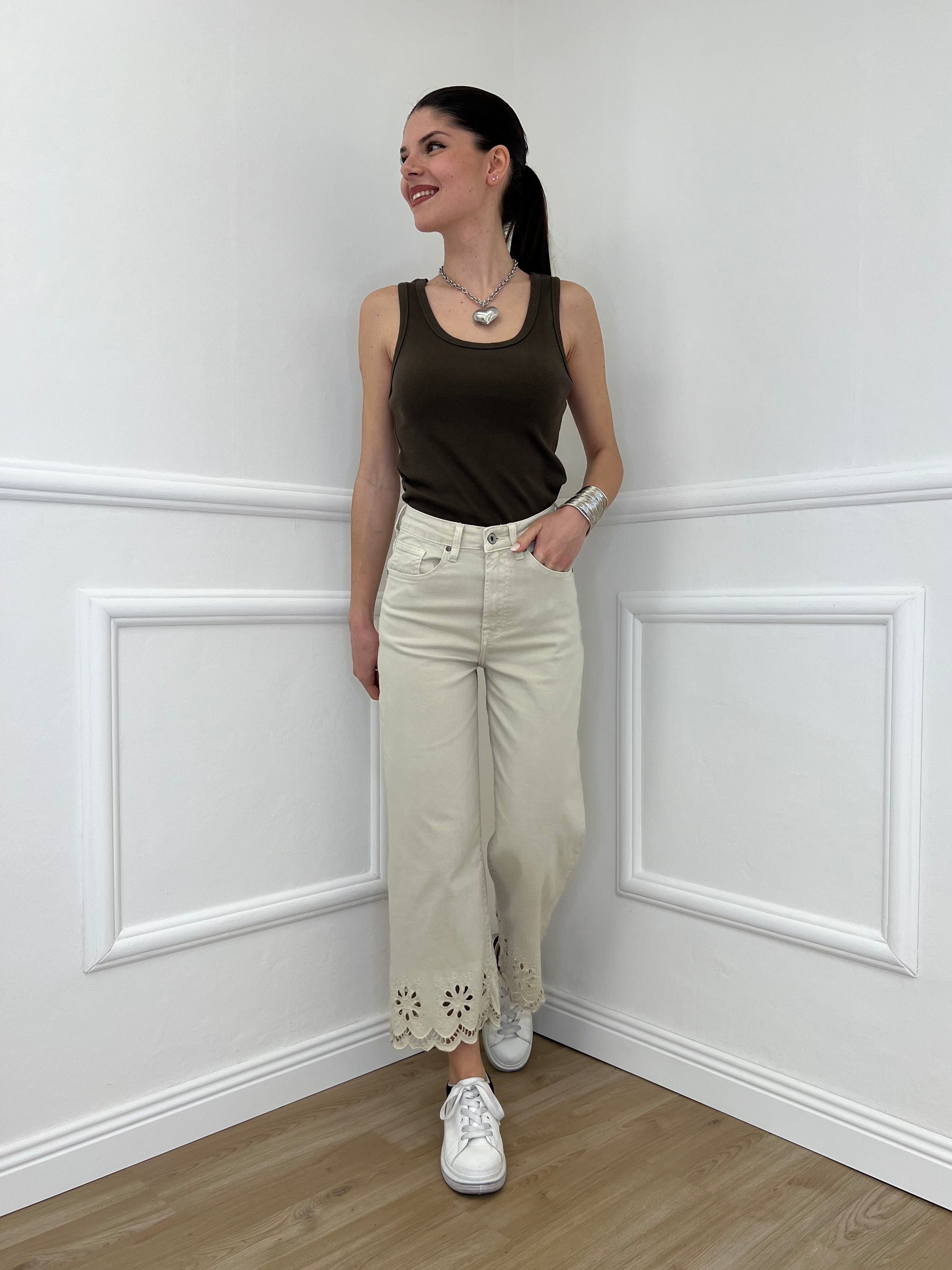Jeans Orlo Sangallo 2239 Ecru