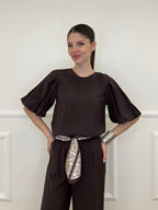 Blusa Romantic Palloncino 20518 Moro