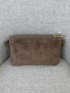 Pochette Doppia Vera Pelle Scamosciata VPB002