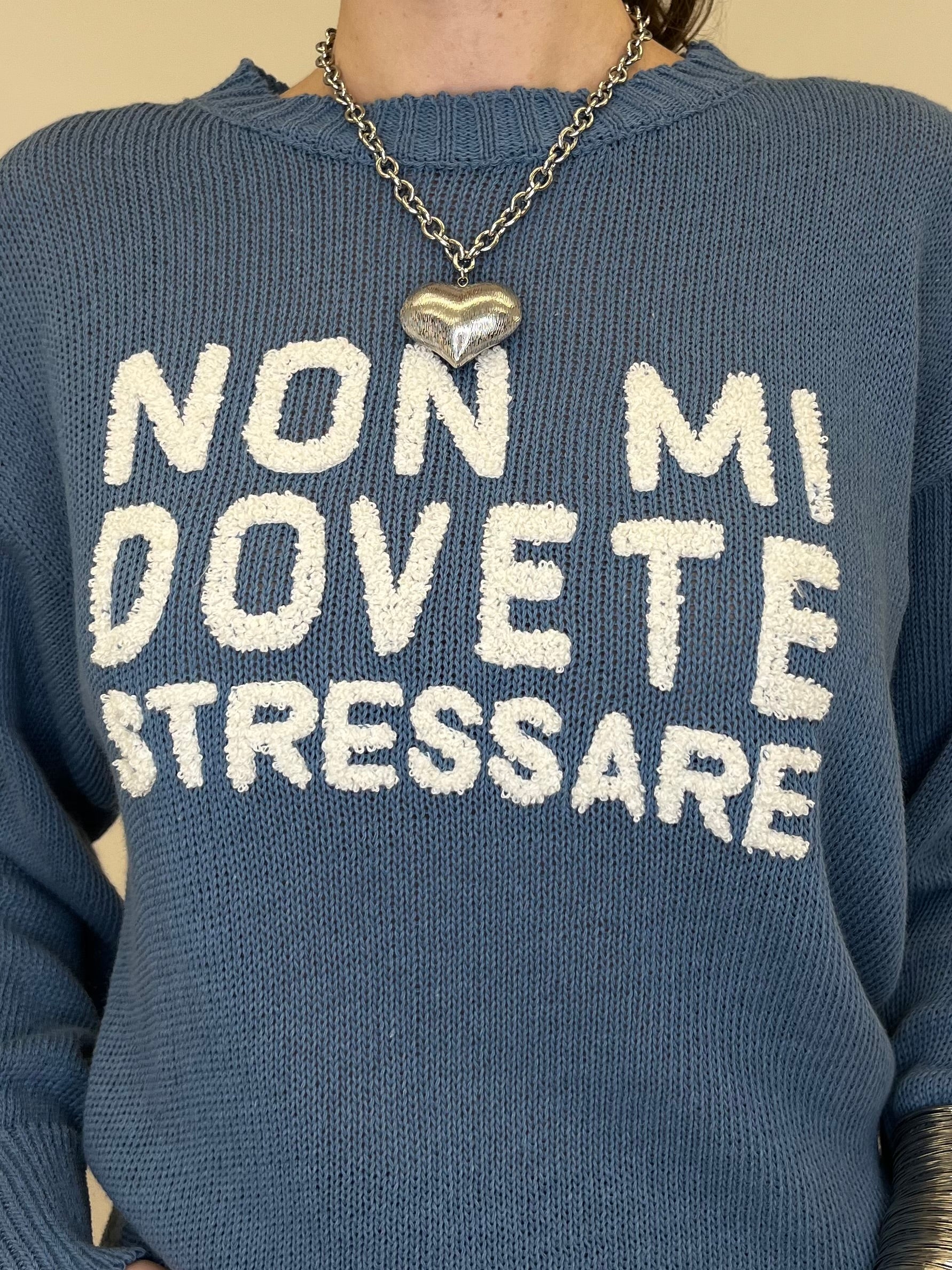 Maglia "Non Mi Dovete Stressare" 3695 Avio