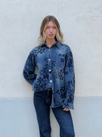 Giacca Camicia in Denim Devorè 3110