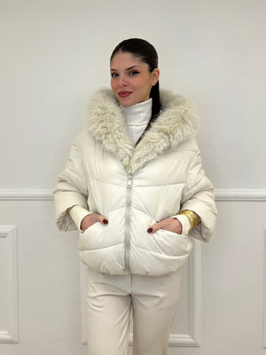 Piumino Over 2884 Panna