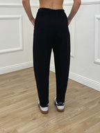 Pantalone Carrot Punto Milano 3006 Nero