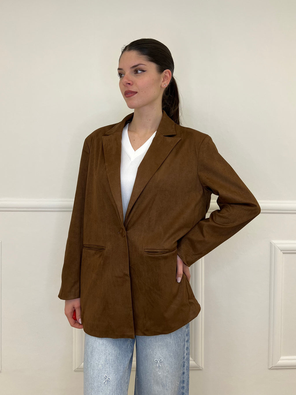 Blazer Scamosciato 5010 Marrone