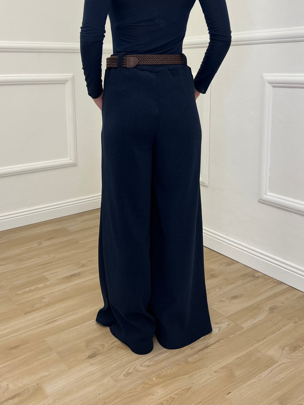 Pantalone Corduroy Cintura 27998 Blu