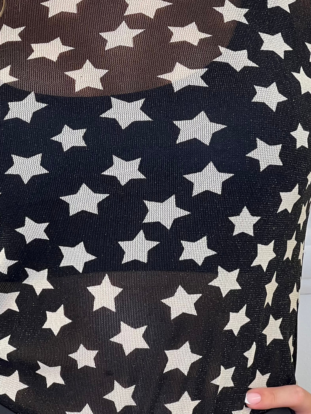 Maglia Stelle Con Lurex X78 Nero