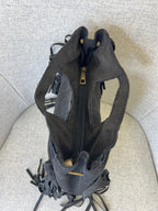 Borsa Vera Pelle Frange Manico VPF004