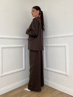 Tailleur Micro Borchie L5181 Caffè - Bazar Abbigliamento