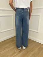 Jeans Wide Leg 6616 Azzurro